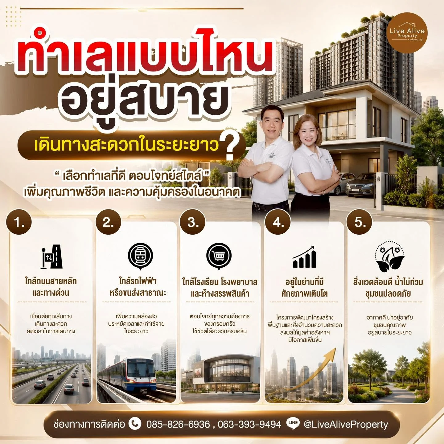 ทำเลแบบไหน อยู่สบาย เดินทางสะดวกในระยะยาว?