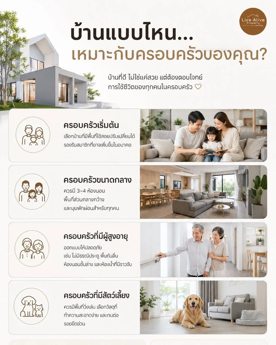 บ้านแบบไหน…เหมาะกับครอบครัวของคุณ
