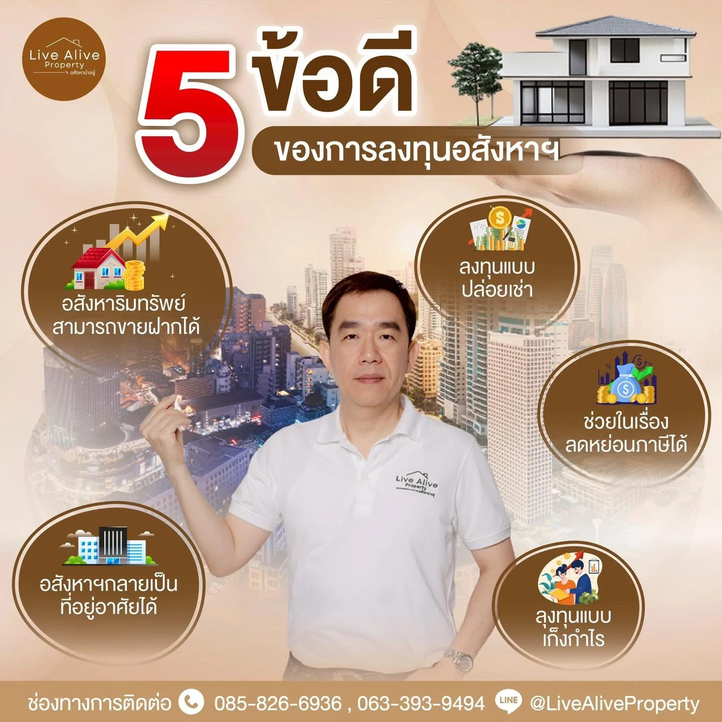 เริ่มต้นลงทุนอย่างมั่นคงเพื่ออนาคตกับ Live Alive Property อสังหาฯน่าอยู่