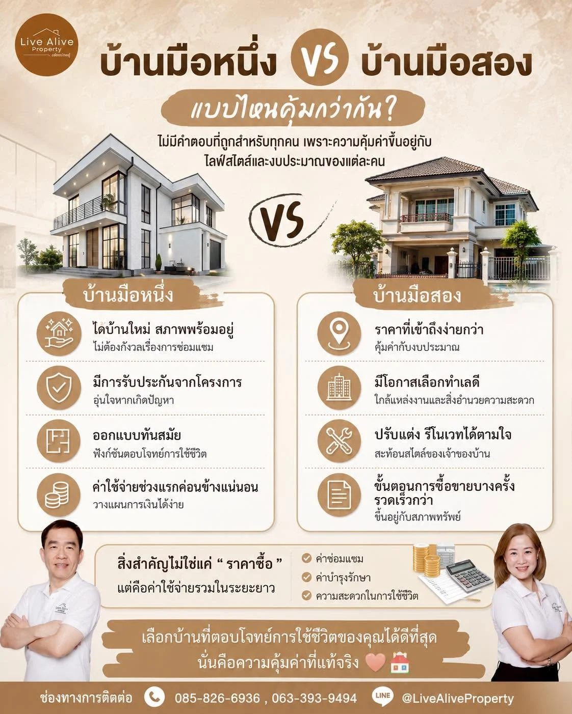 บ้านมือหนึ่ง vs บ้านมือสอง แบบไหนคุ้มกว่ากัน?