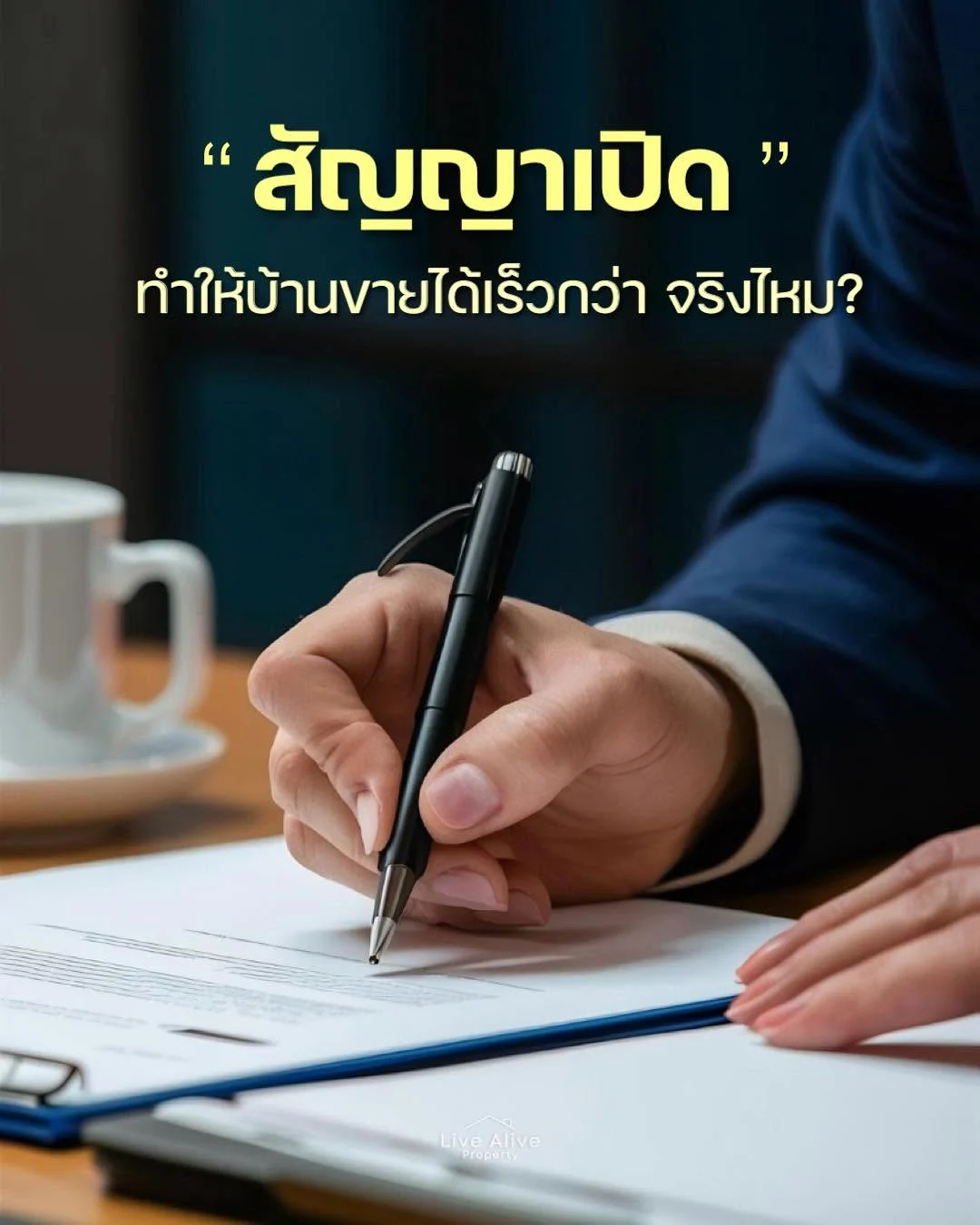 “หลายคนคิดว่า สัญญาเปิด ทำให้บ้านขายได้เร็วกว่า”