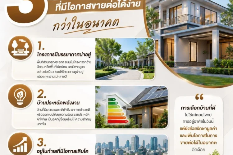 3 จุดเด่นของบ้าน ที่มีโอกาสขายต่อได้ง่ายกว่าในอนาคต
