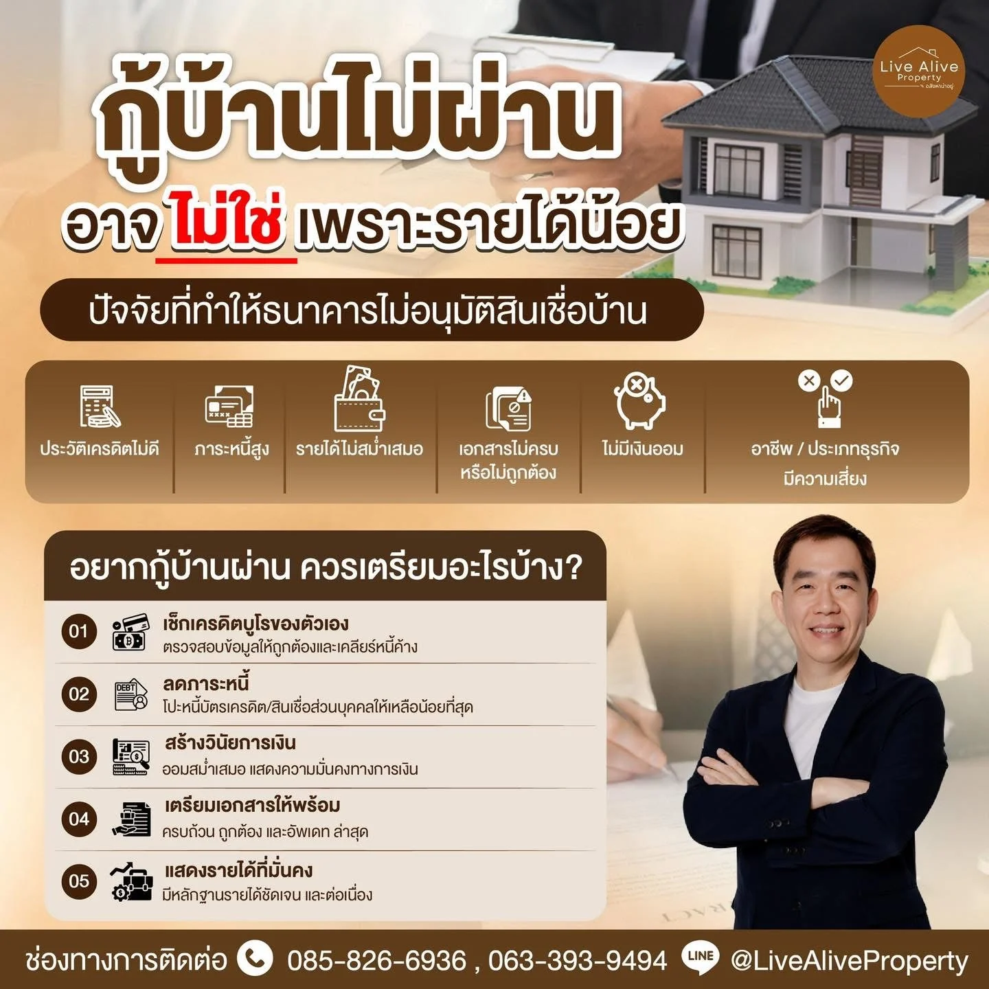 🏡 กู้บ้านไม่ผ่าน… อาจไม่ใช่เพราะรายได้น้อยเสมอไป