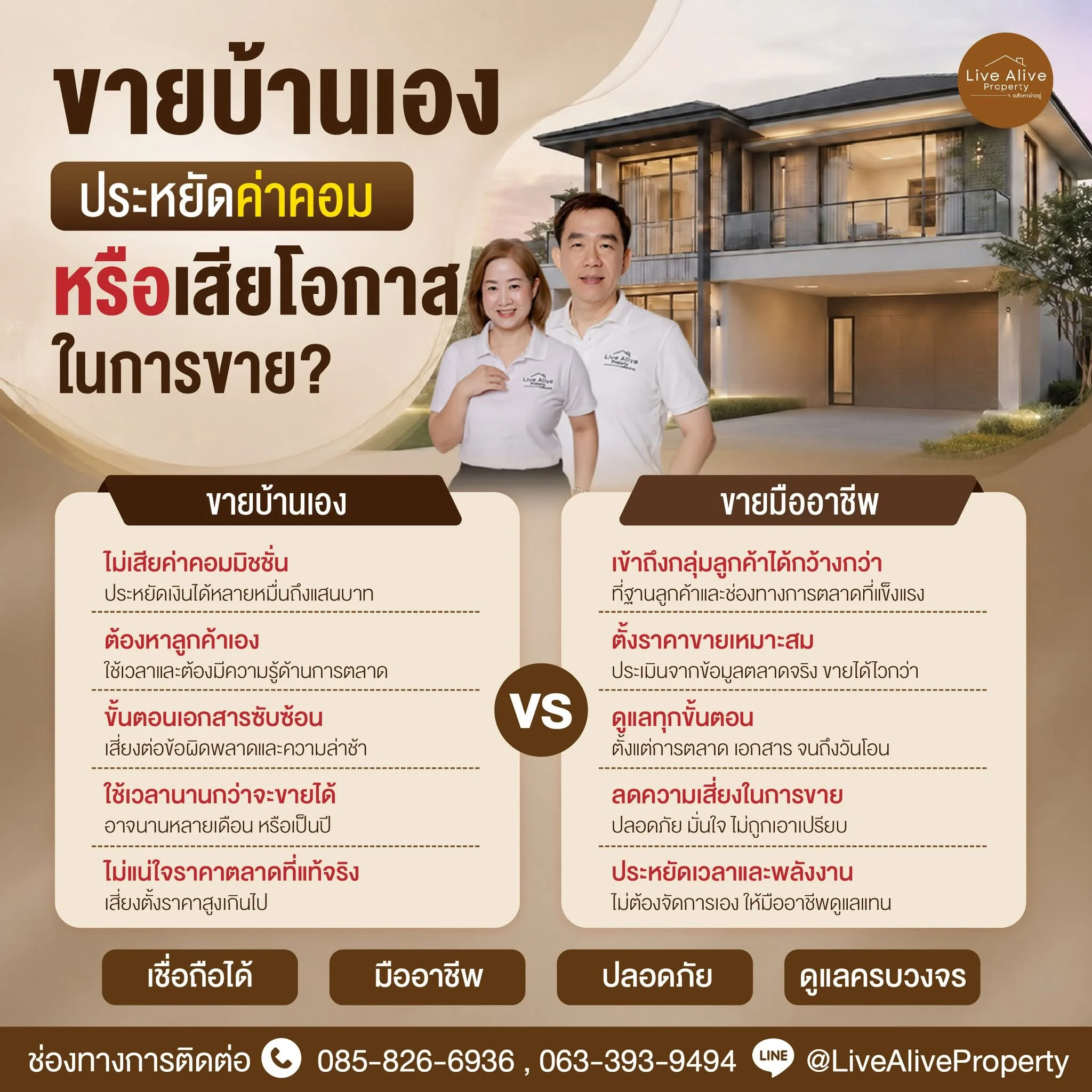 🏡 หลายคนเลือก “ขายบ้านเอง” เพราะคิดว่าจะประหยัดค่าคอมมิชชัน
