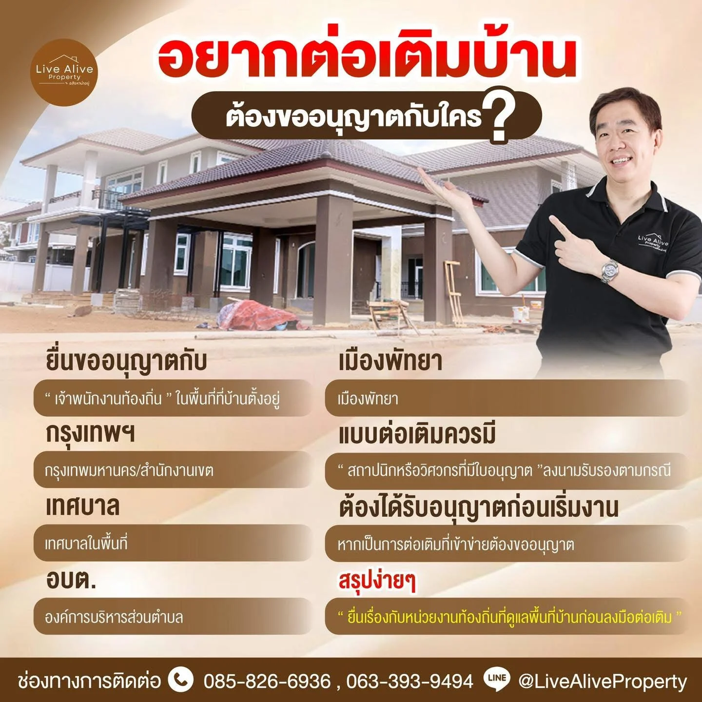 อยากต่อเติมบ้าน ต้องขออนุญาตกับใคร?
