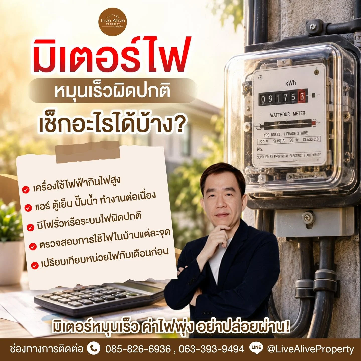 ค่าไฟพุ่งสูงผิดปกติ? อย่าเพิ่งมองข้าม ลองเช็กมิเตอร์ไฟที่บ้านก่อน!